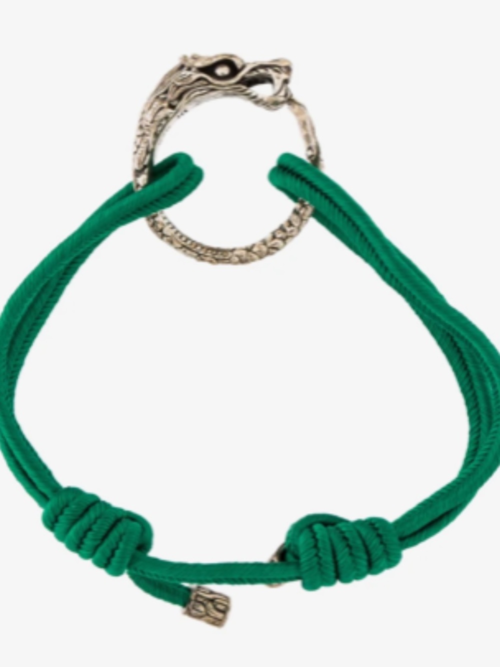 John Hardy Naga Cord Dragon Bracelet - Green